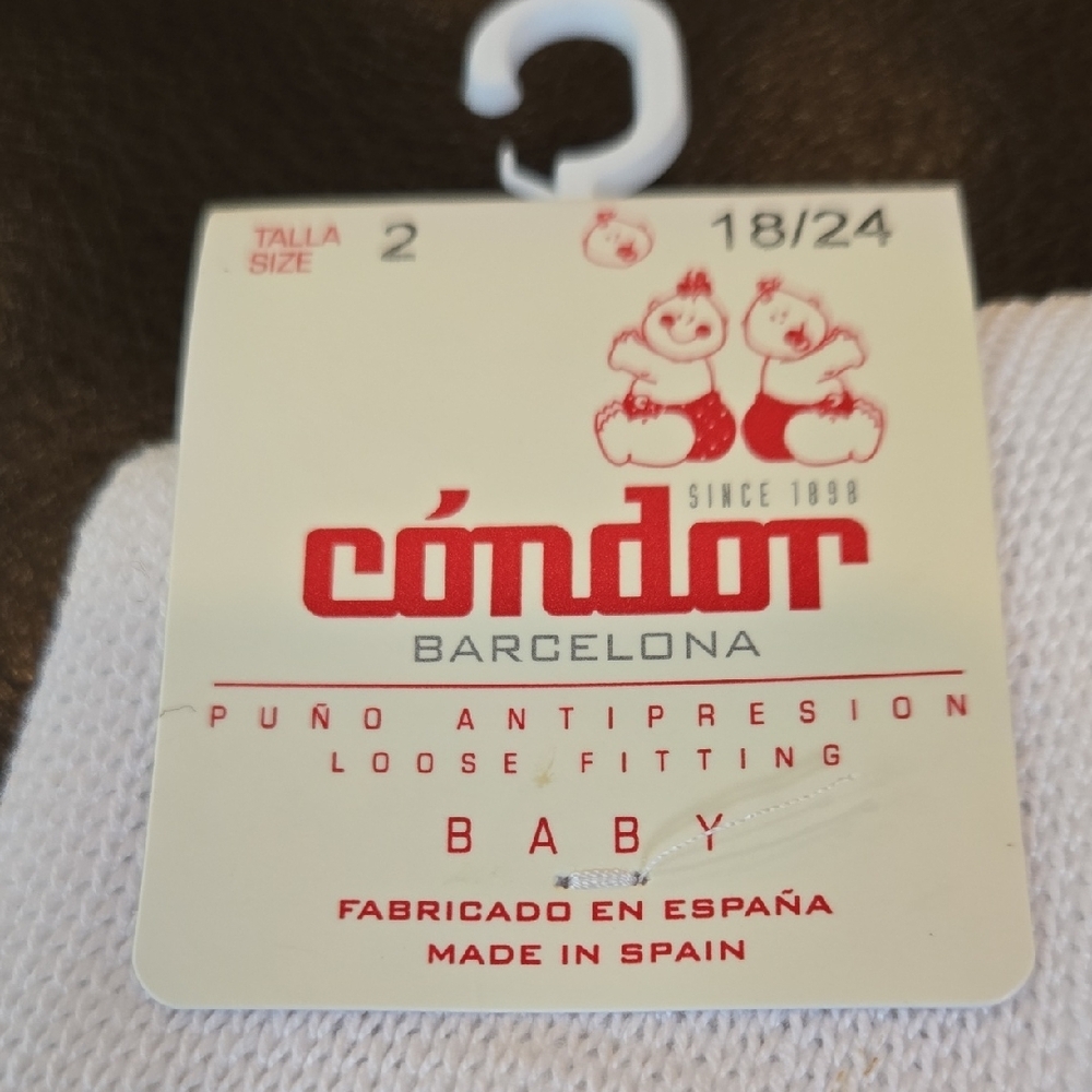 CONDOR White Baby Socks - Picture 2 of 4